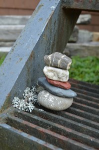 Considering lichen's symbiotic relationship with man made materials