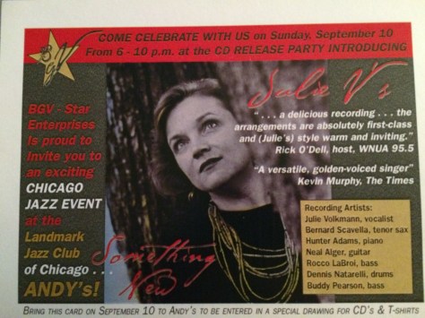 CD Release Party was September 10, 2000 at Andy's on Hubbard Street in Chicago, IL.